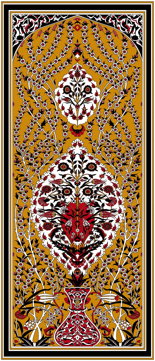 60X140 cm Çini Pano-7